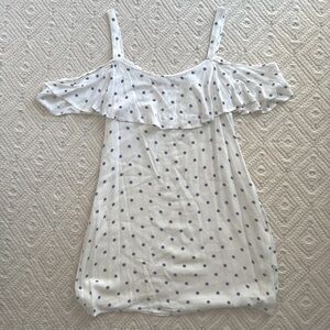 Women’s Rails off the shoulder polka dot dress, size medium